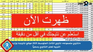 «نتائج مضمونة» نتائج الثالث المتوسط 2025 موقع نتائجنا وزارة التربية تعلن النتائج رسمياً